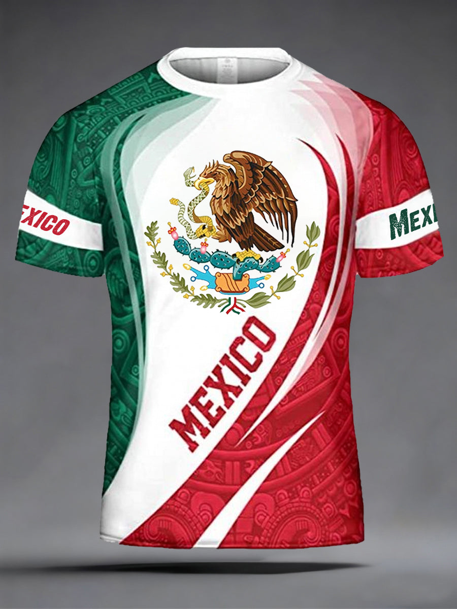 Camiseta Casual Estampado México para hombre