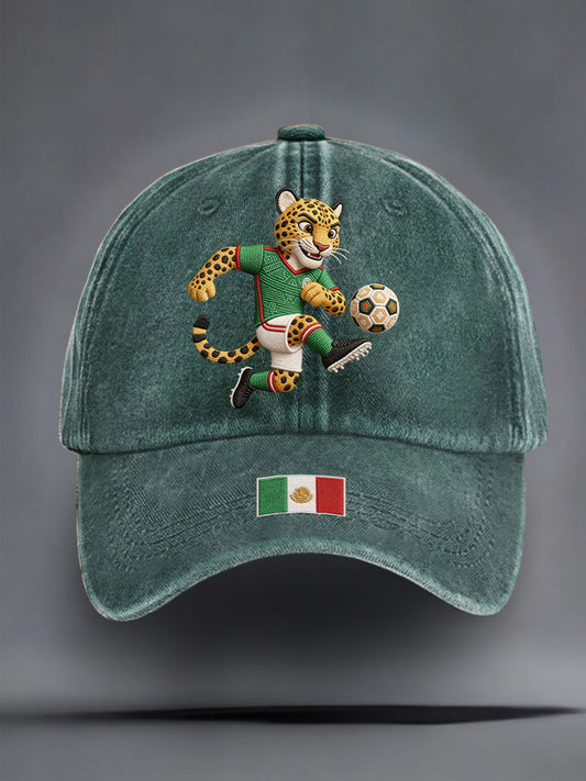 Sombrero impreso amante unisex del fútbol de México