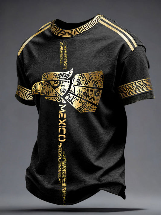 Camiseta estampada para hombres, amantes del fútbol mexicano