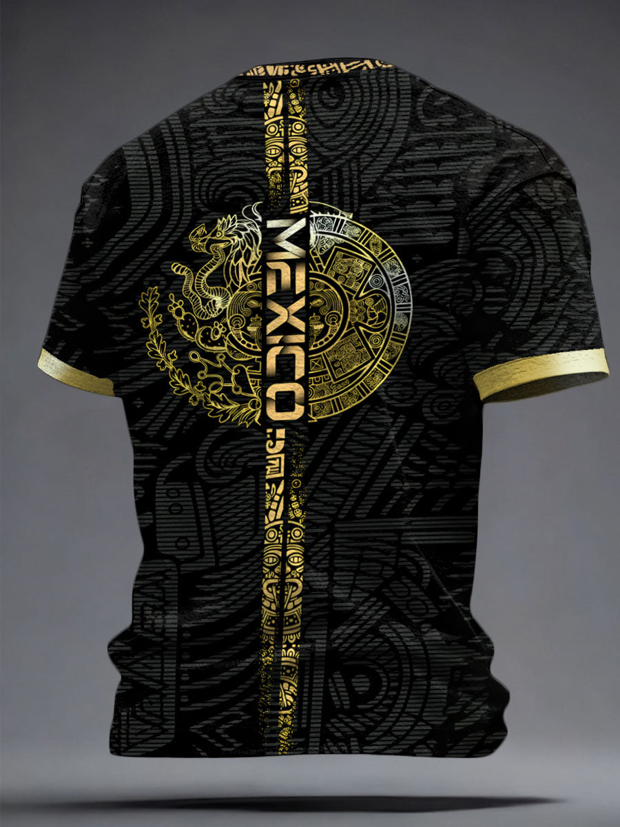 Camiseta estampada para hombres, amantes del fútbol mexicano