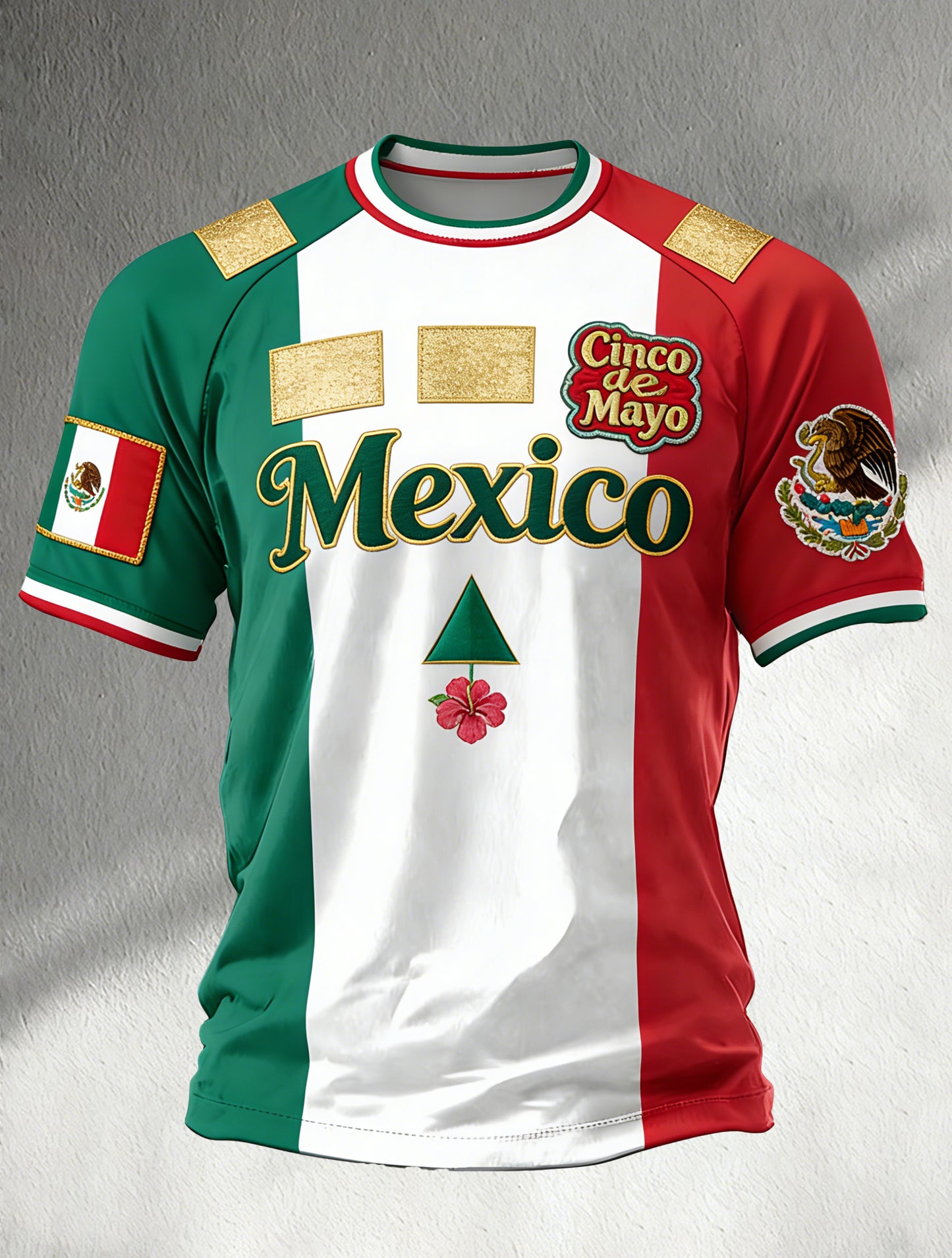 Camiseta estampada conmemorativa del Festival del 5 de mayo mexicano para hombre