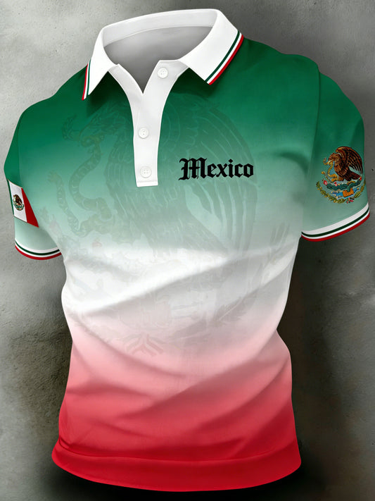 Polo estampado conmemorativo del Festival del 5 de mayo de los hombres