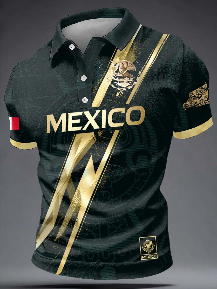 Polo con estampado México Baseball Lover para hombre