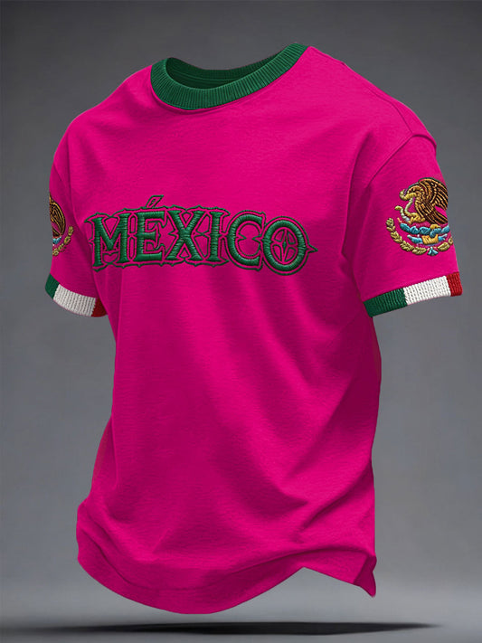 Camiseta con estampado de amante de fútbol de México unisex