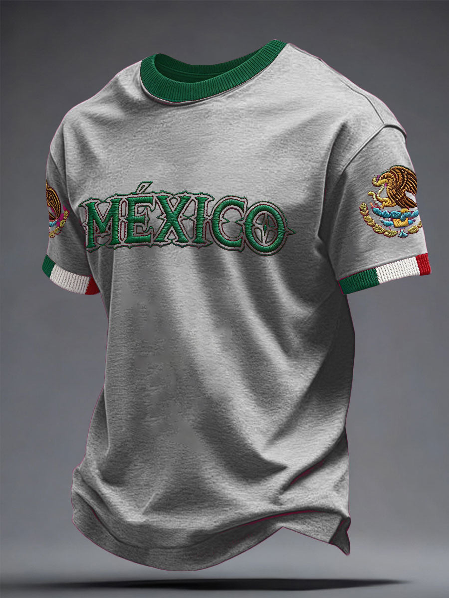 Camiseta con estampado de amante de fútbol de México unisex