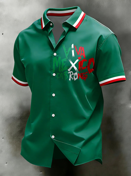 Camisa casual mexicana retra del Cinco de Mayo
