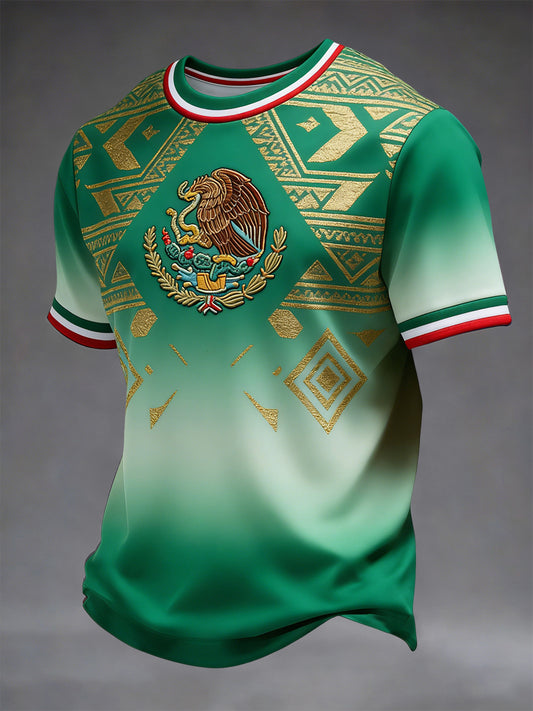 Camiseta mexicana de la textura del gradiente del vintage Cinco de Mayo