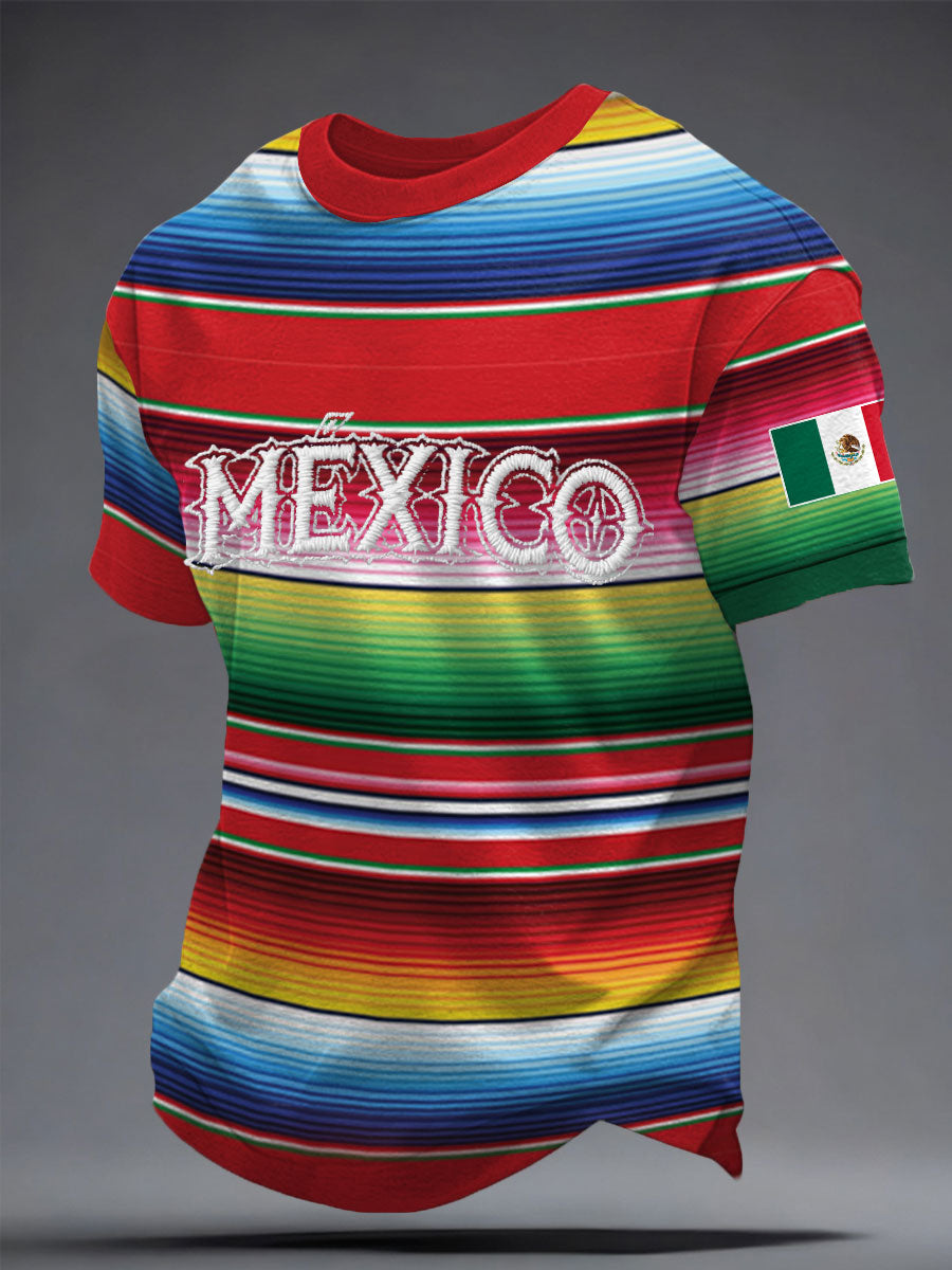 Camiseta estampada para hombre con diseño mexicano del Cinco de Mayo