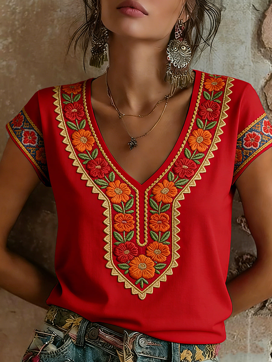 Camiseta mexicana de arte para mujeres del Cinco de Mayo