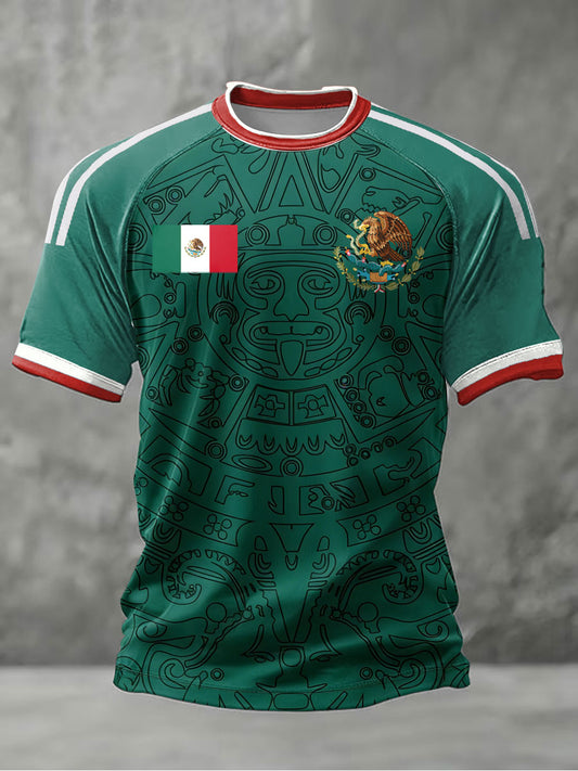 Camiseta de manga corta México Baseball Lover Print para hombre