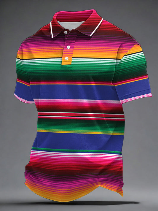 Camisa casual estampada Cinco de Mayo para hombre