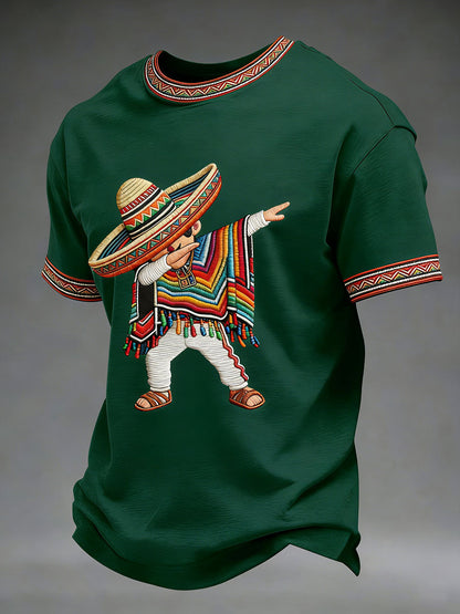 Camiseta casual con estampado de Cinco de Mayo para hombre
