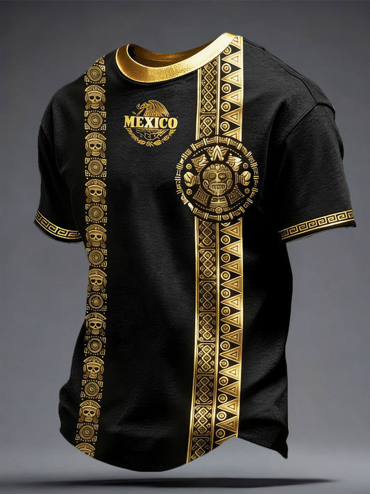 Camiseta estampada para hombres, orgullo mexicano, amantes del fútbol