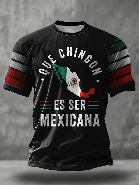 Camiseta estampada para hombres, orgullo mexicano, amantes del fútbol