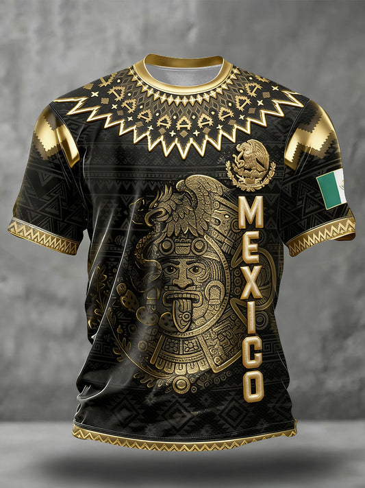 Camiseta estampada para hombres, amantes del fútbol mexicano