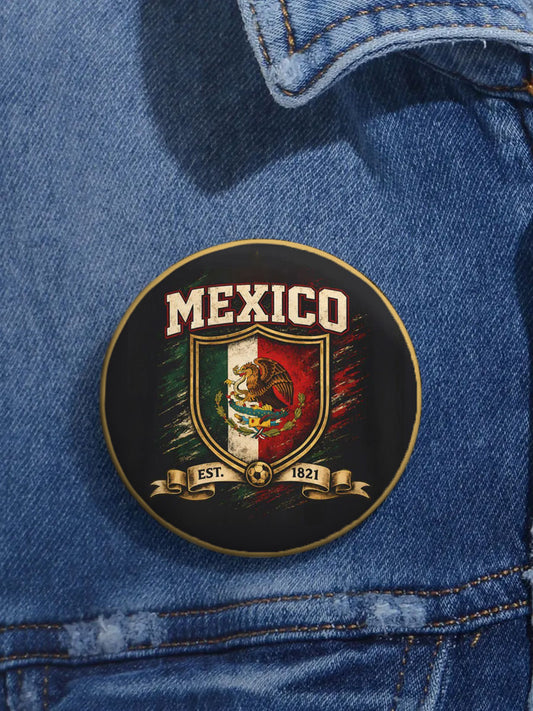 Amante del fútbol de México Impreso Pins