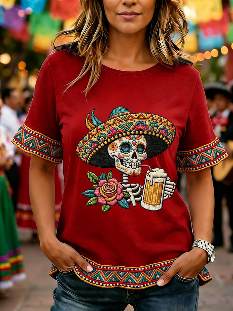 Camiseta Mujer May Fifth Festival Ruffle