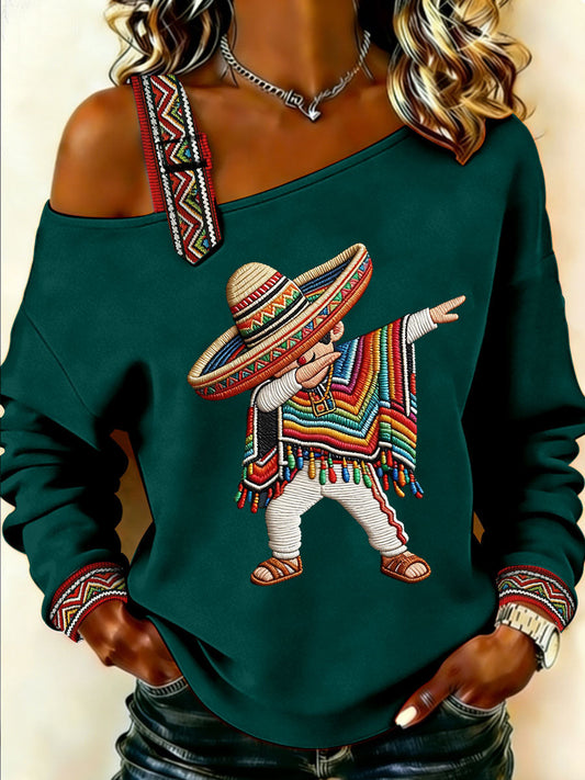 Top Casual Estampado Cinco de Mayo para mujer