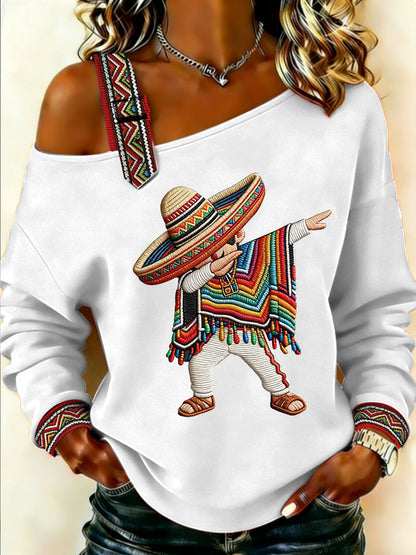 Top Casual Estampado Cinco de Mayo para mujer
