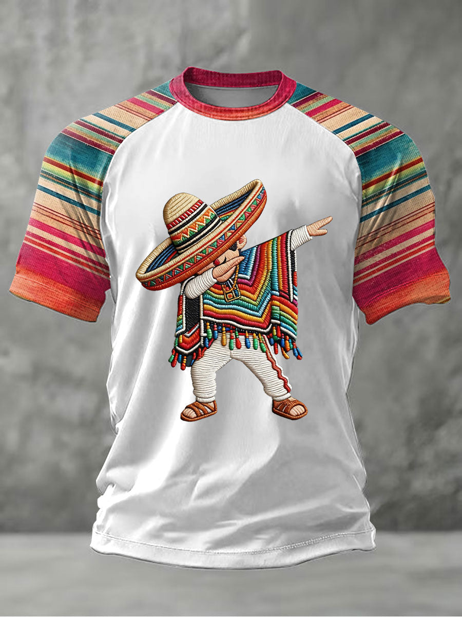Camiseta casual estampada de Cinco de Mayo para hombre