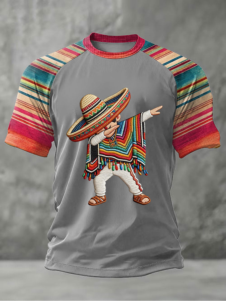 Camiseta casual estampada de Cinco de Mayo para hombre