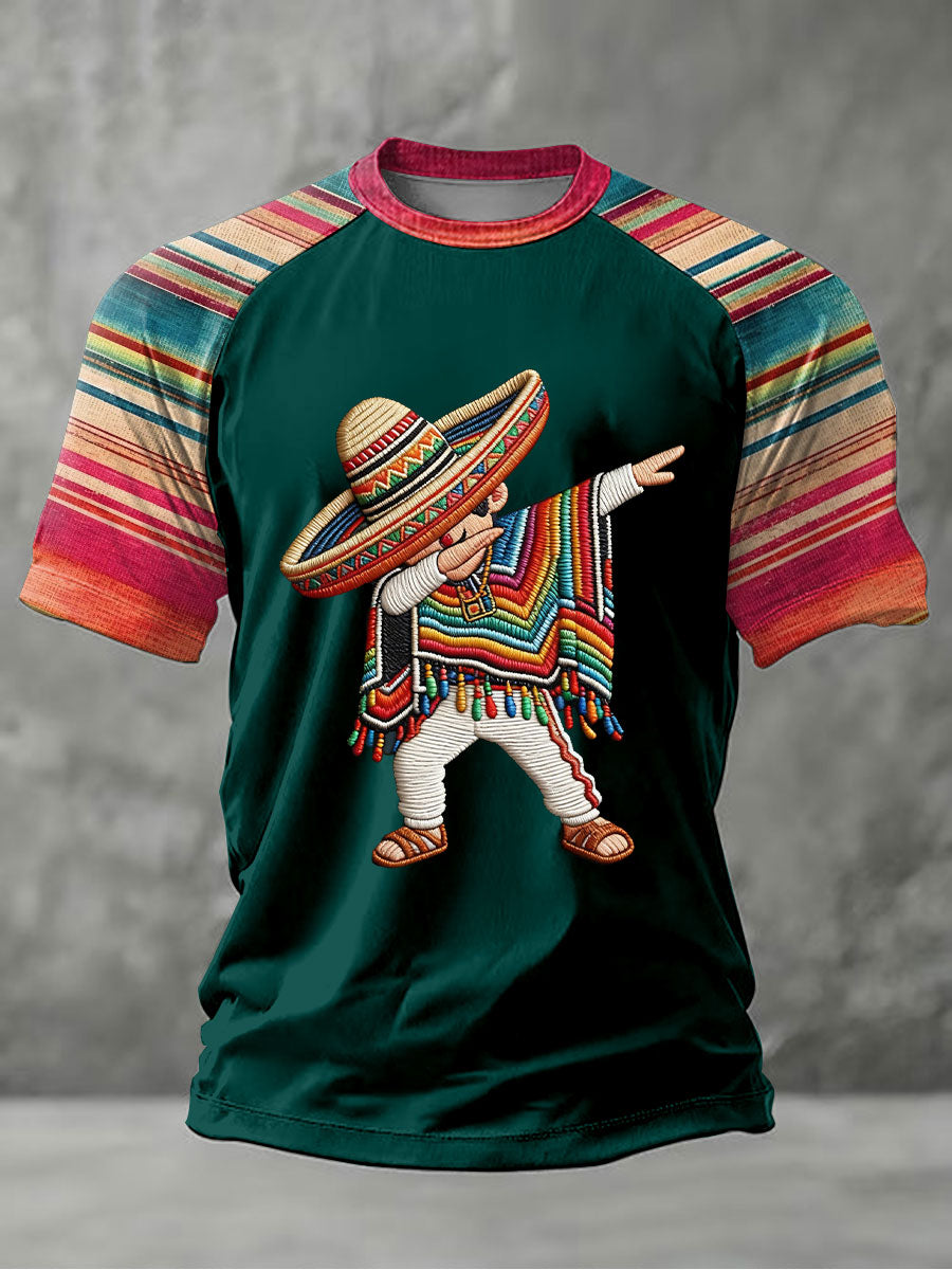Camiseta casual estampada de Cinco de Mayo para hombre