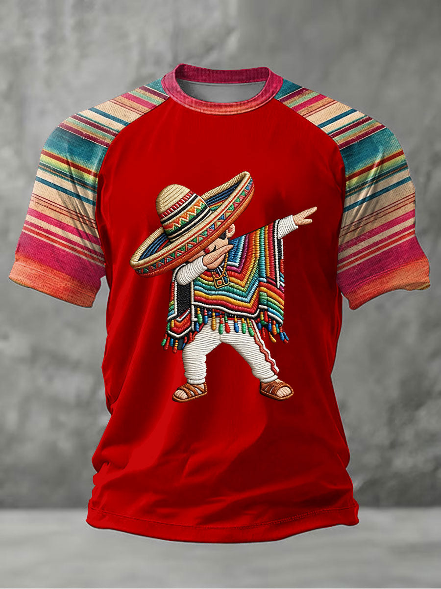 Camiseta casual estampada de Cinco de Mayo para hombre