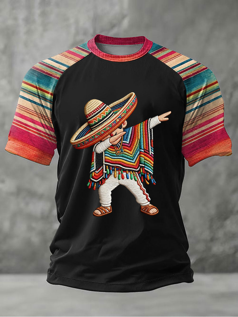 Camiseta casual estampada de Cinco de Mayo para hombre