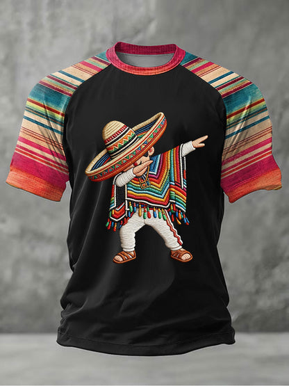 Camiseta casual estampada de Cinco de Mayo para hombre