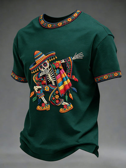 Camiseta casual estampada de Cinco de Mayo para hombre