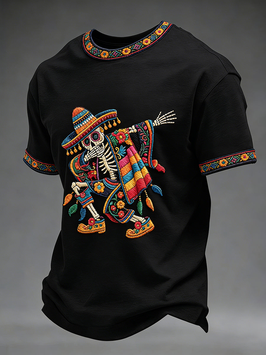 Camiseta casual estampada de Cinco de Mayo para hombre