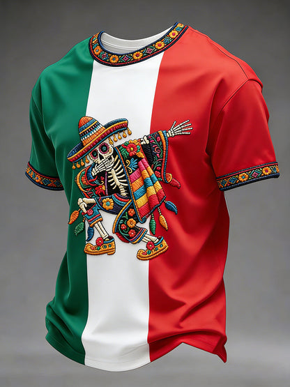Camiseta casual estampada de Cinco de Mayo para hombre
