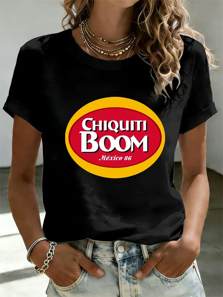Camiseta estampada México Football Lover Funny Chiquitibum para mujer