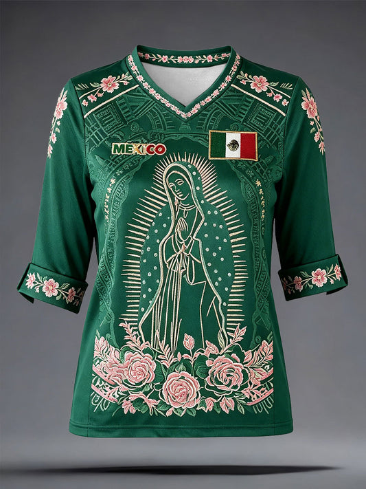 Camiseta estampada México Football Lover para mujer
