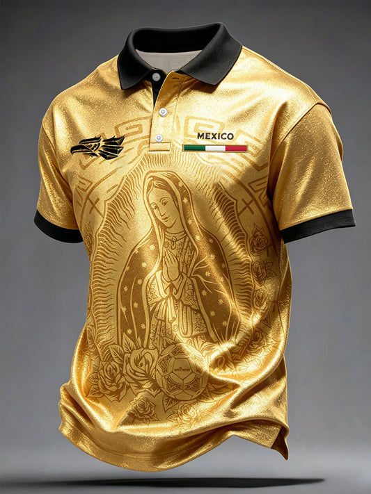 Camisetas casuales con estampado artístico para amantes del fútbol mexicano, para hombre