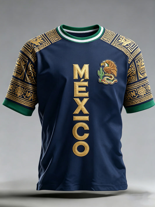 Camiseta Hombre Mexican Football Conmemorative Art Print Camiseta