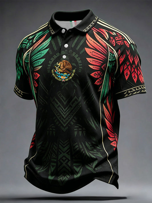 Camisetas casuales con estampado artístico para amantes del fútbol mexicano, para hombre