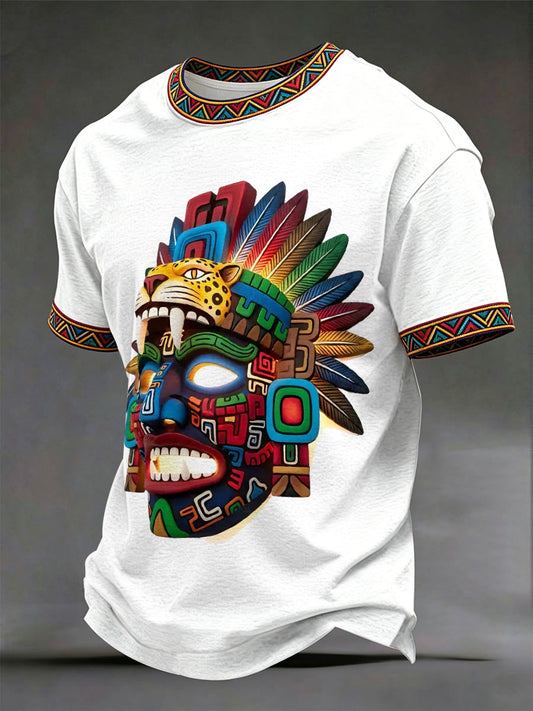 Camisetas de Hombre Aztec Civilization Mask