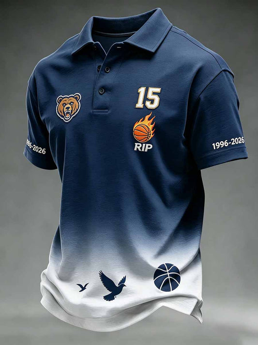 Polo conmemorativo de los hombres Brandon Clarke impreso