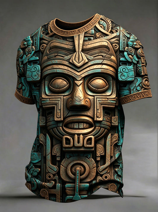 Camisetas de la civilización azteca para hombre