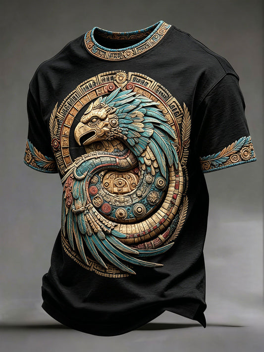 Camisetas aztecas de Quetzalcóatl para hombre