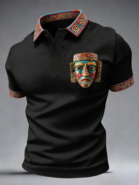 Tops Aztec Mask de hombre