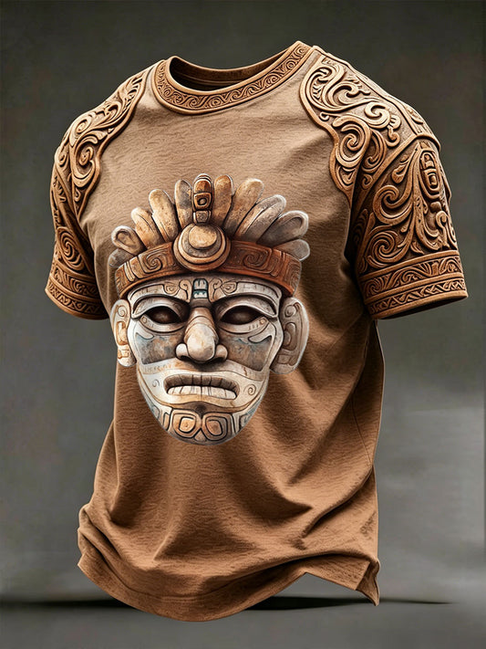 Camisetas de Hombre Aztec Mask