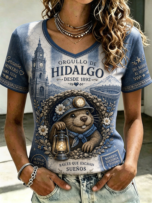 Camiseta Mujer Mexico Football Lover Tuzós Art Printed