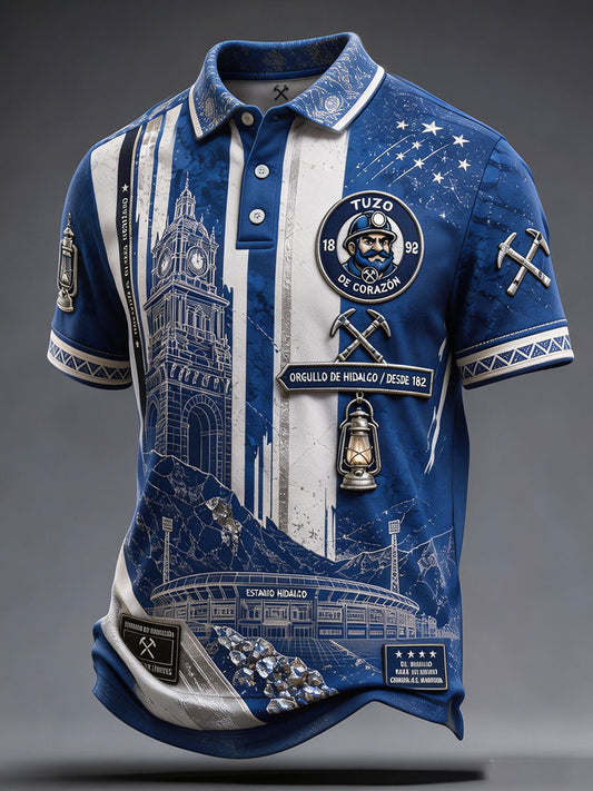 Camisetas casuales con estampado artístico de los Tuzos para amantes del fútbol mexicano