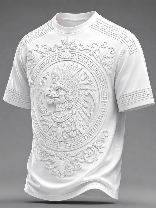 Mexican Aztec Totem Art Print Camiseta