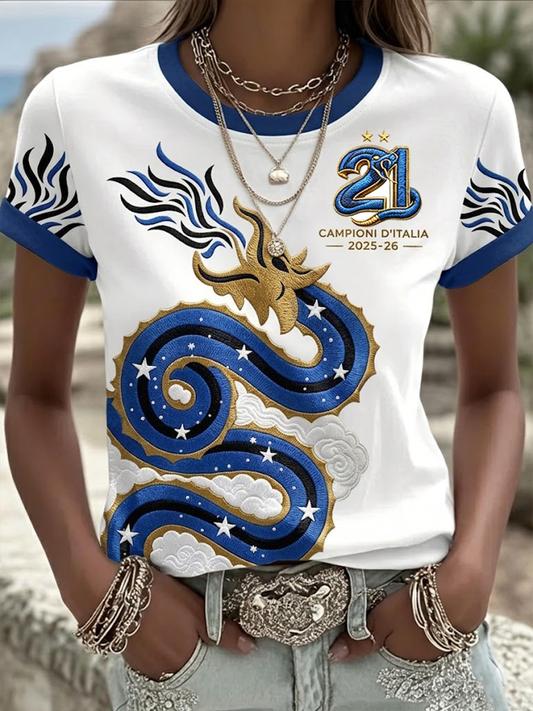 Camiseta de manga corta para mujer Campioni D'Italia 2025-26