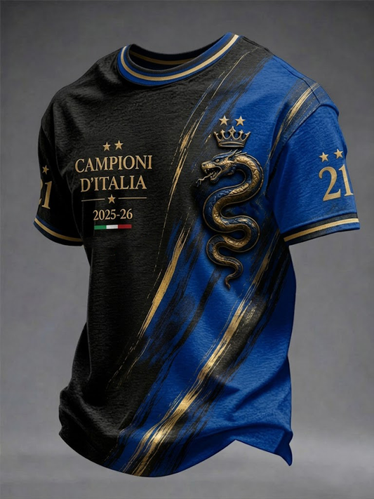 Camiseta de manga corta para hombre Campioni d’Italia 2025-26