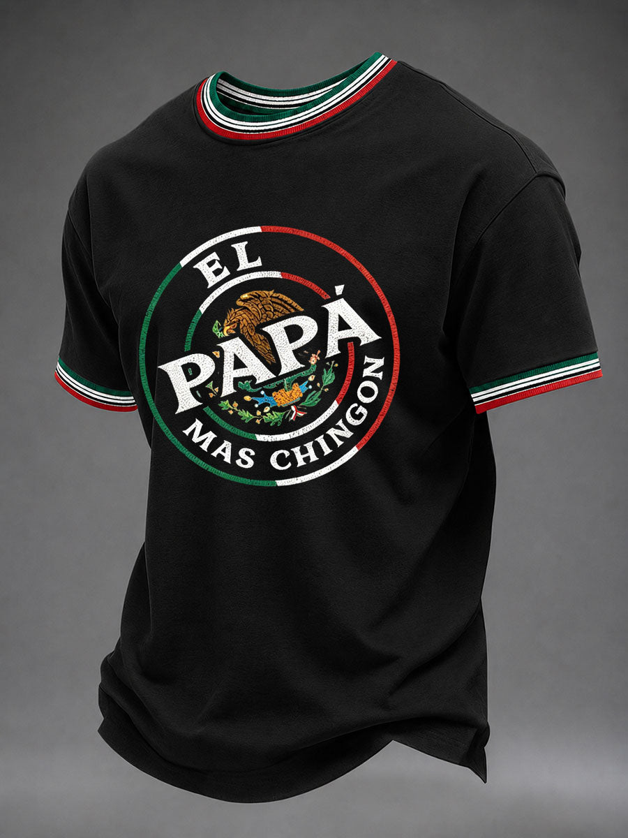 Camiseta informal estampada para el Día del Padre de hombre