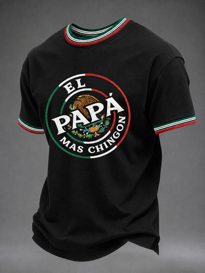 Camiseta informal estampada para el Día del Padre de hombre